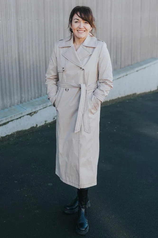 Moke Kim Trench Coat Taupe