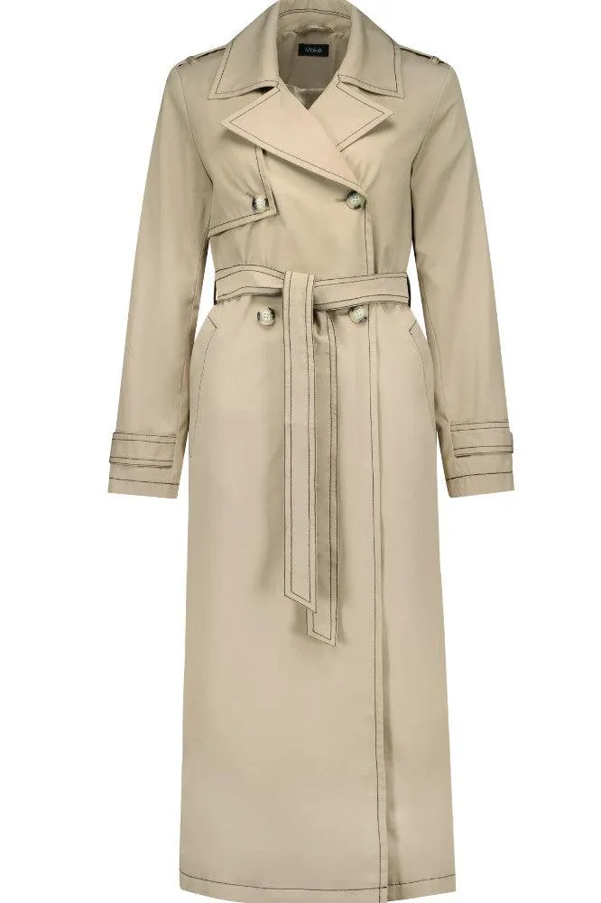 Moke Kim Trench Coat Taupe