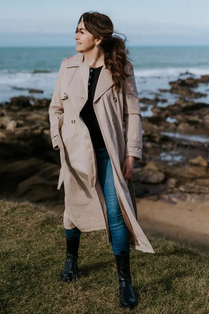 Moke Kim Trench Coat Taupe