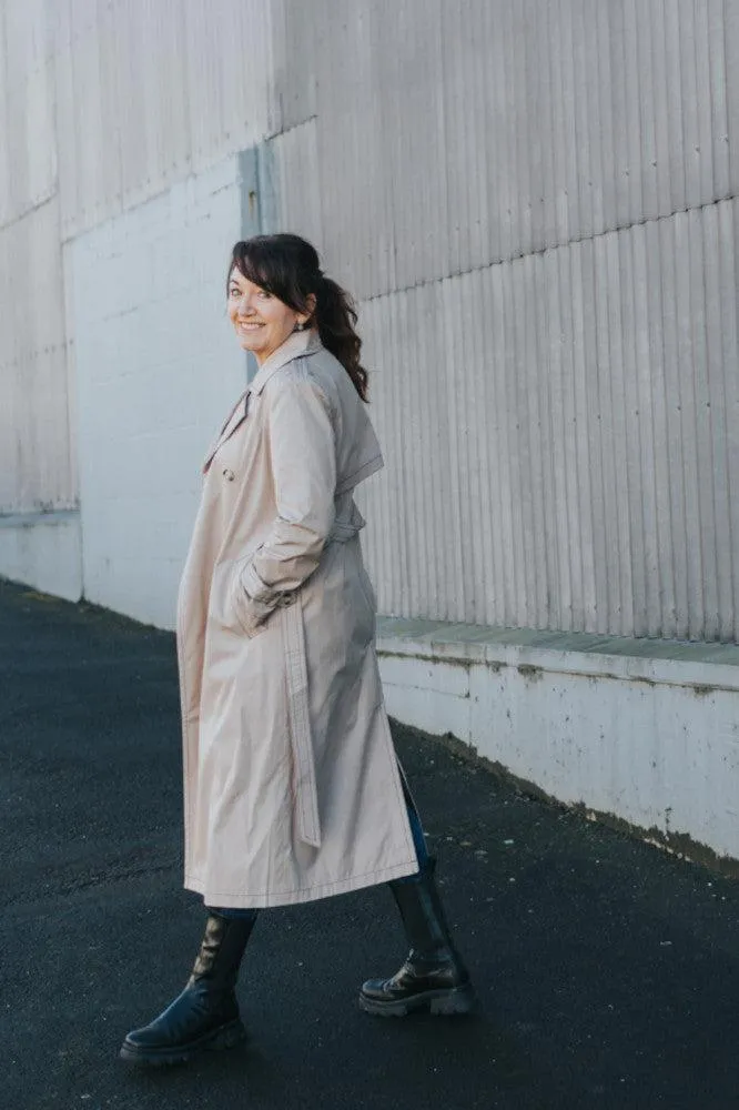 Moke Kim Trench Coat Taupe