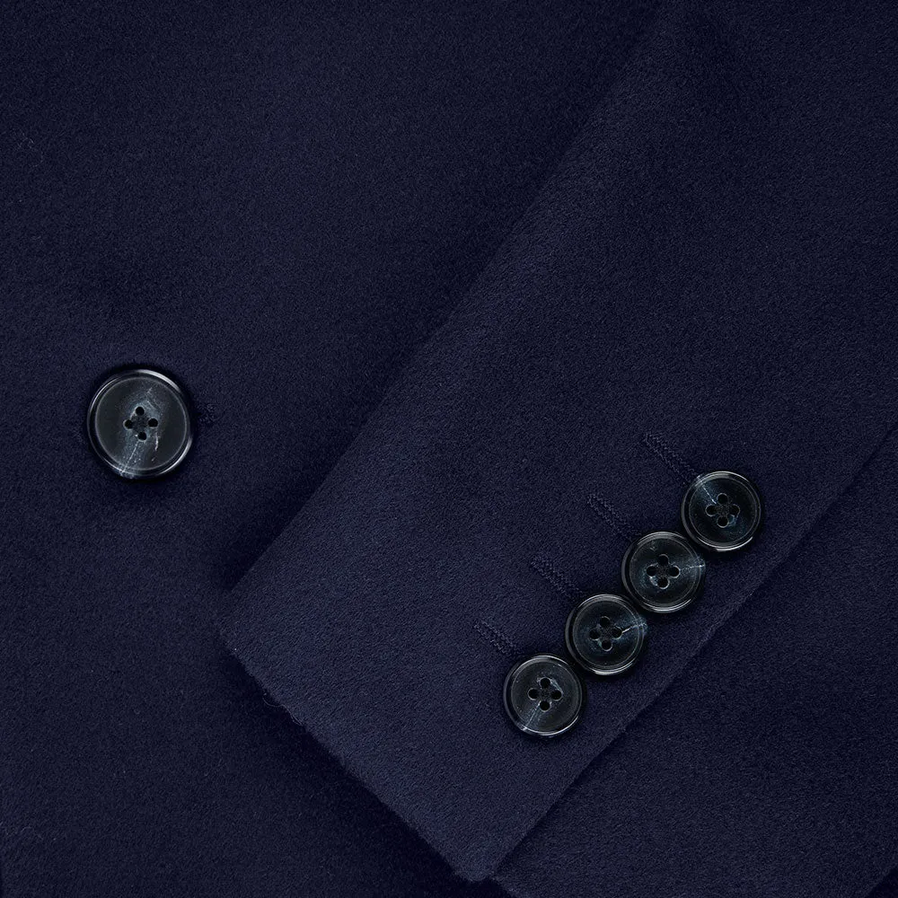 Navy Wool Overcoat