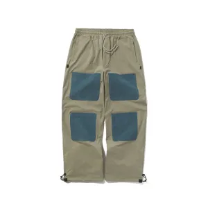OPEN 4 POCKET WIDE TRACK PANTS ASH KHAKI / CORDUROY SKY