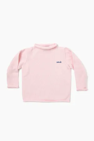 Pink Roll Neck Sweater