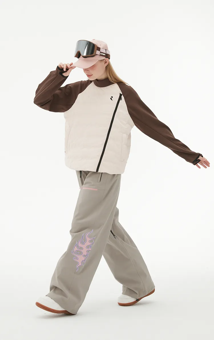 RandomPow Women's Fluffy Warmth Mid Down Jacket