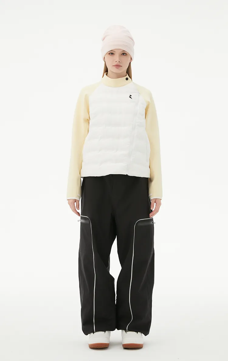 RandomPow Women's Fluffy Warmth Mid Down Jacket