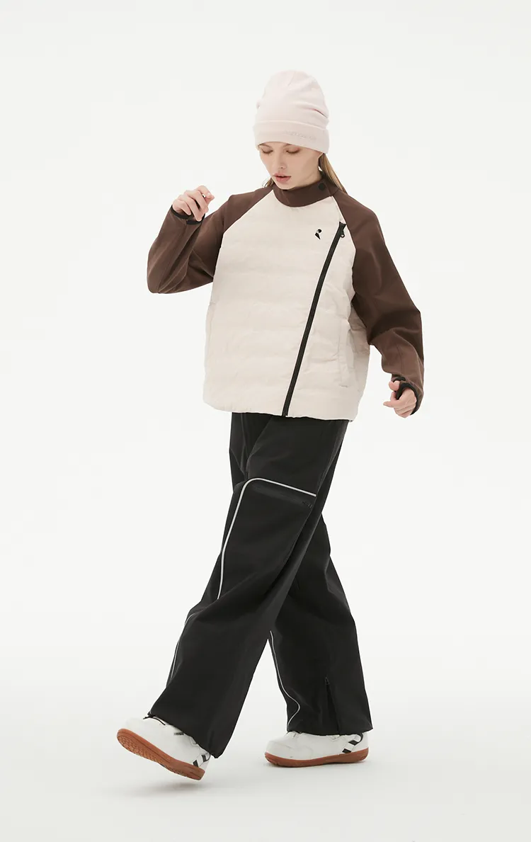 RandomPow Women's Fluffy Warmth Mid Down Jacket