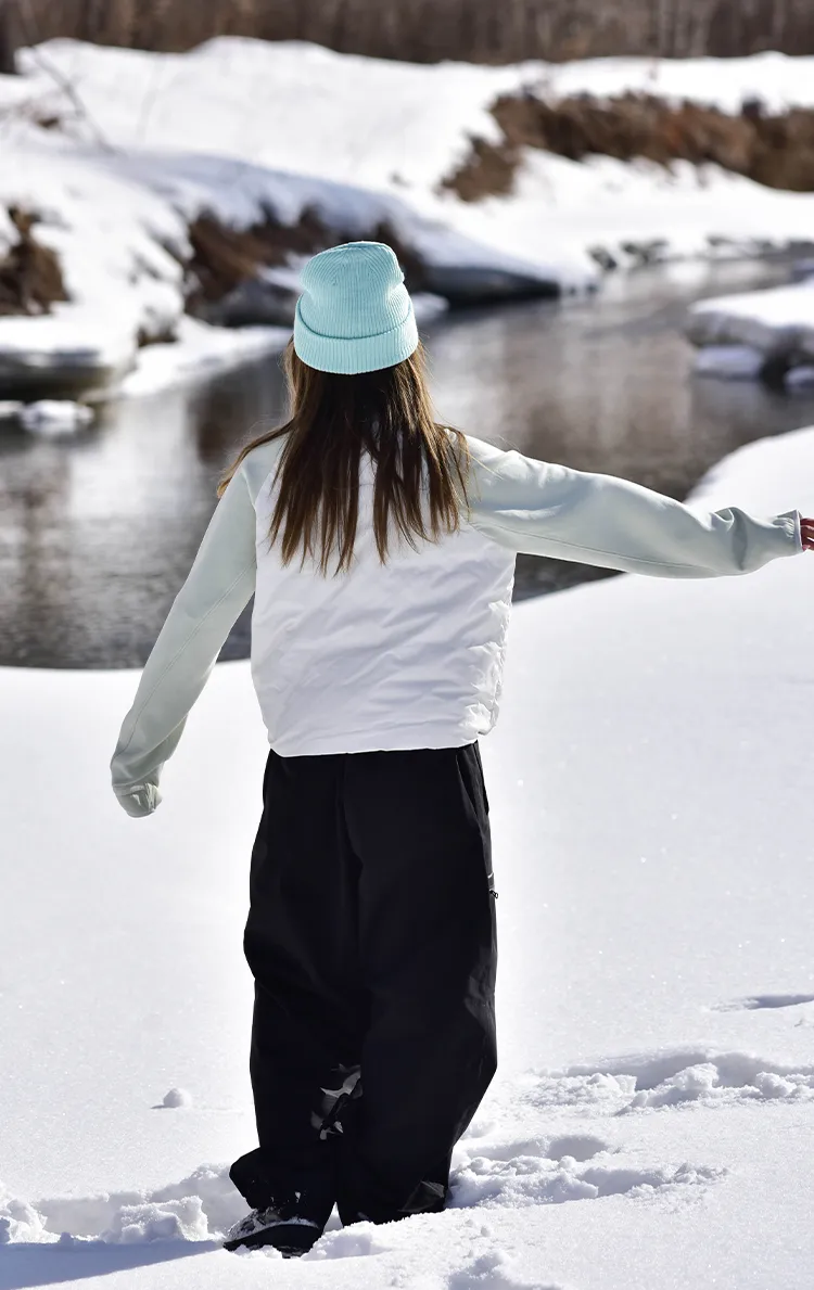 RandomPow Women's Fluffy Warmth Mid Down Jacket