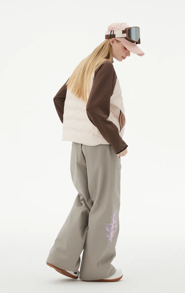 RandomPow Women's Fluffy Warmth Mid Down Jacket