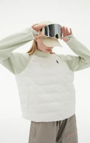 RandomPow Women's Fluffy Warmth Mid Down Jacket