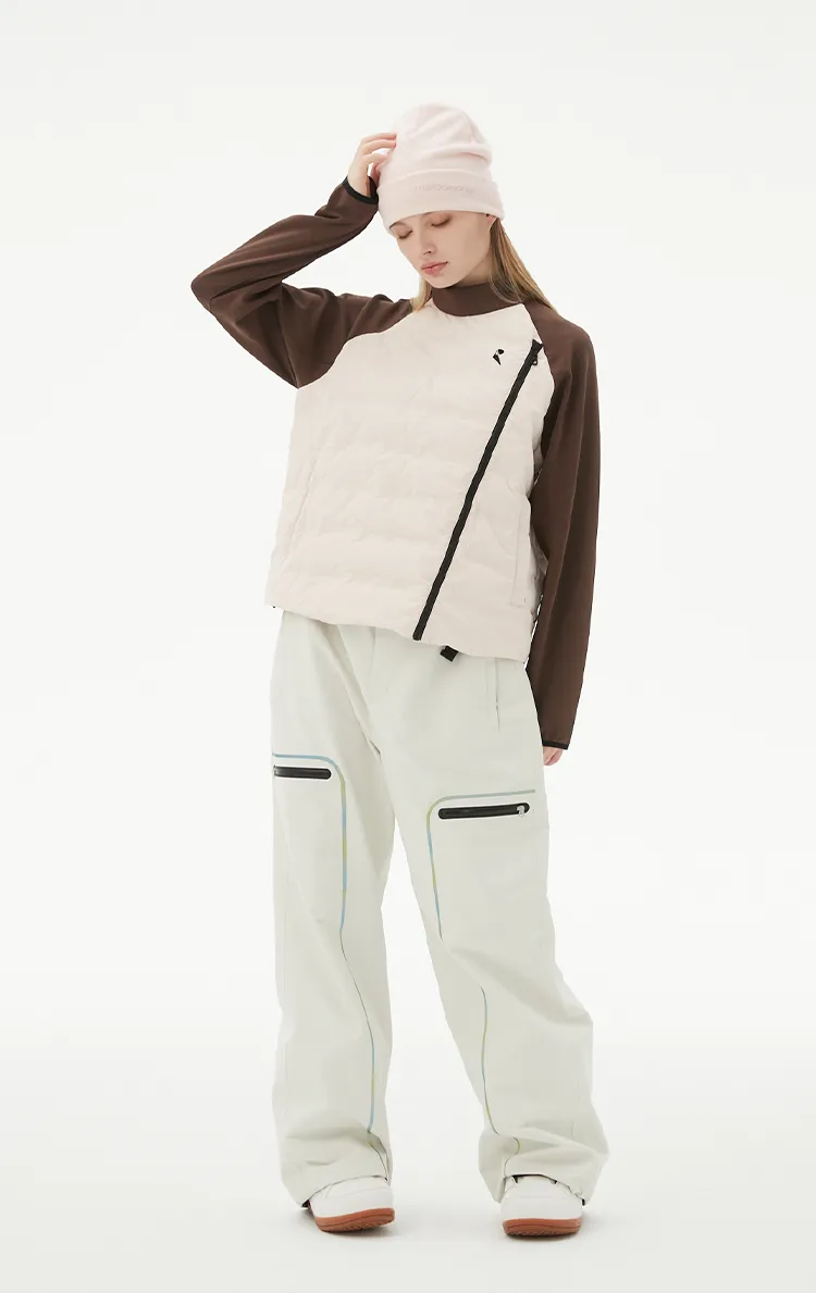 RandomPow Women's Fluffy Warmth Mid Down Jacket