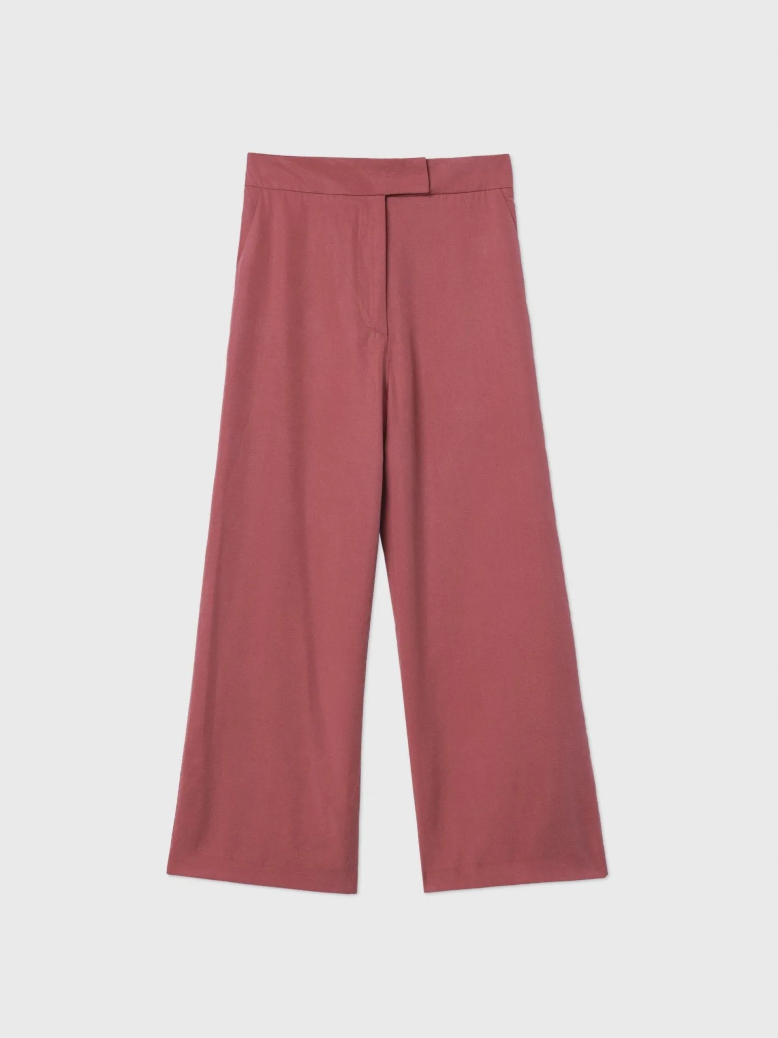 Relaxed Wide Leg Cropped Pants