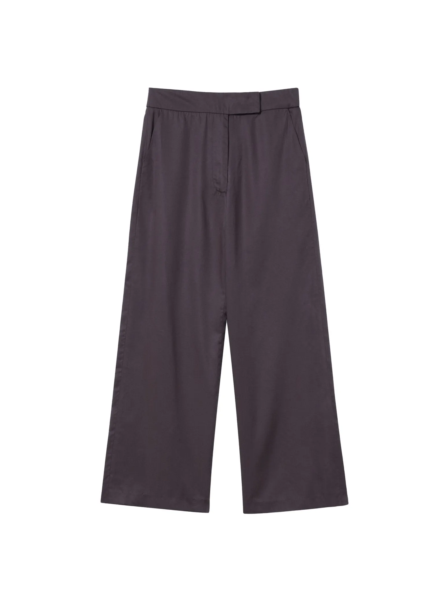 Relaxed Wide Leg Cropped Pants