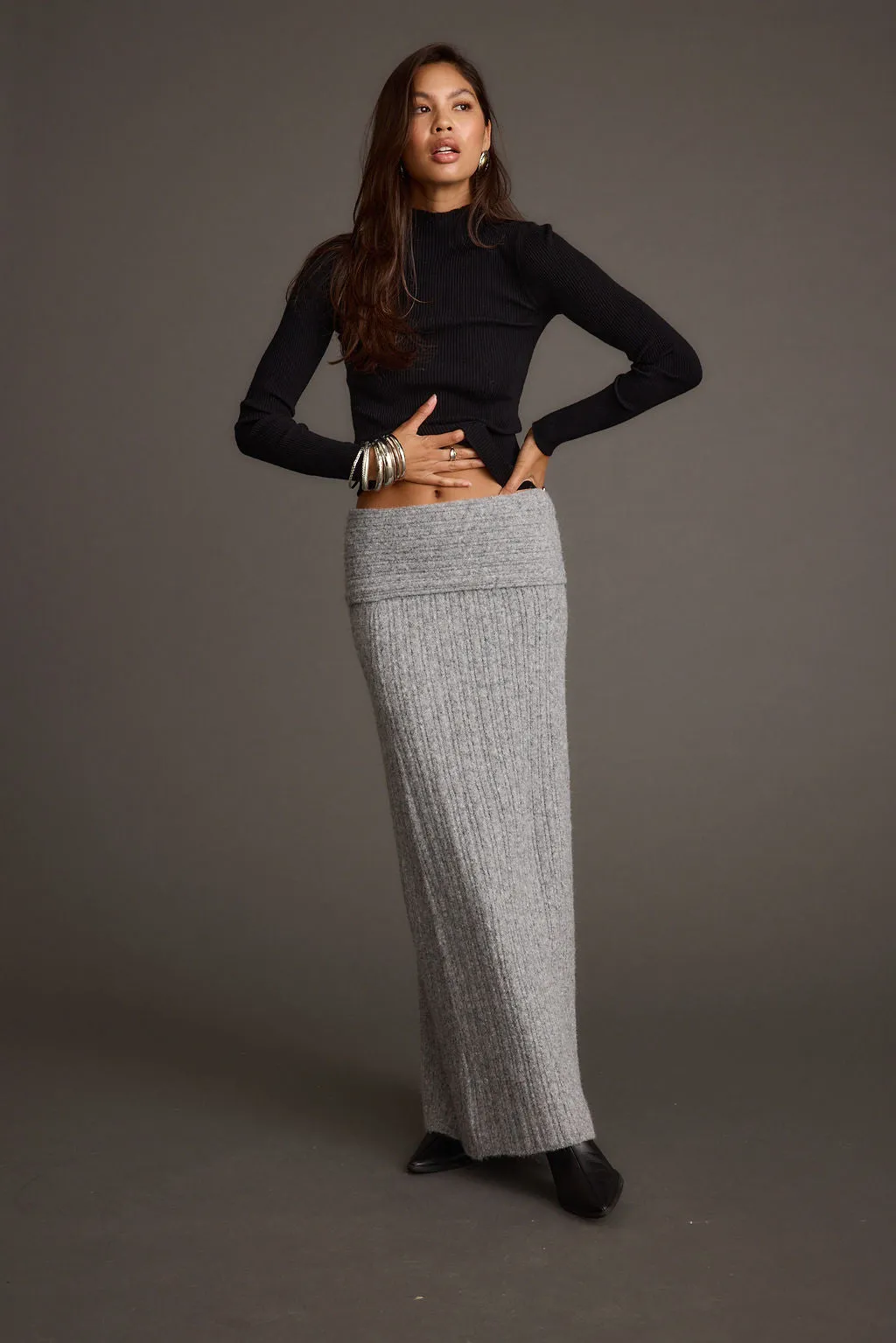 Robbie Black Long Sleeve Turtleneck