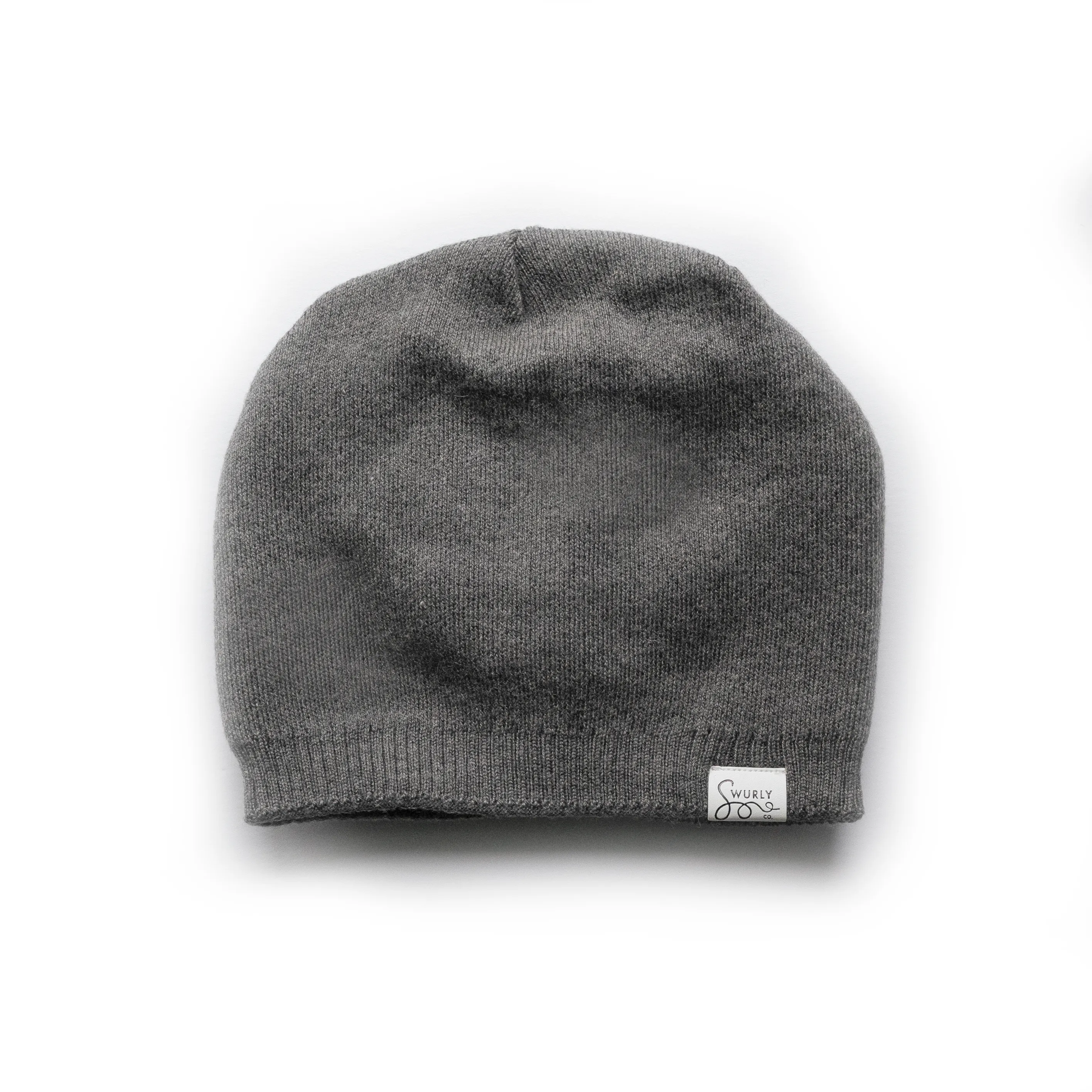 Slouchy Double Layered French Silk Lined Beanie Wool
