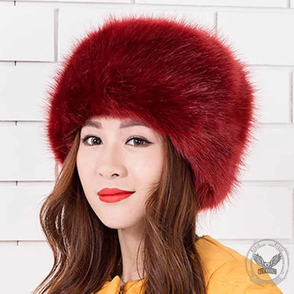 Stylish Round Plush Warm Hat