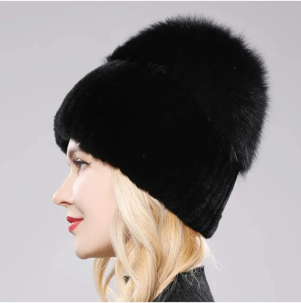 Stylish Womens Winter Hats and Comfortable Rabbit Fur Beanie