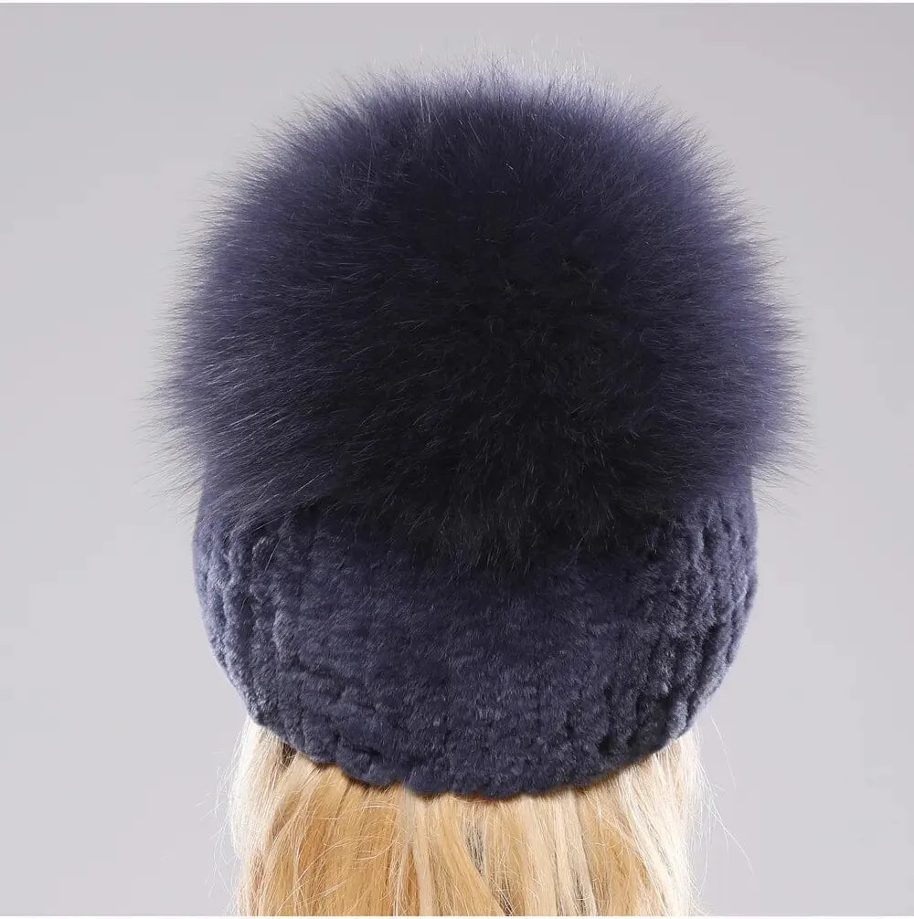Stylish Womens Winter Hats and Comfortable Rabbit Fur Beanie