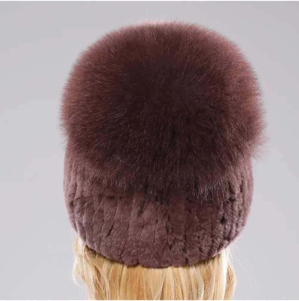 Stylish Womens Winter Hats and Comfortable Rabbit Fur Beanie