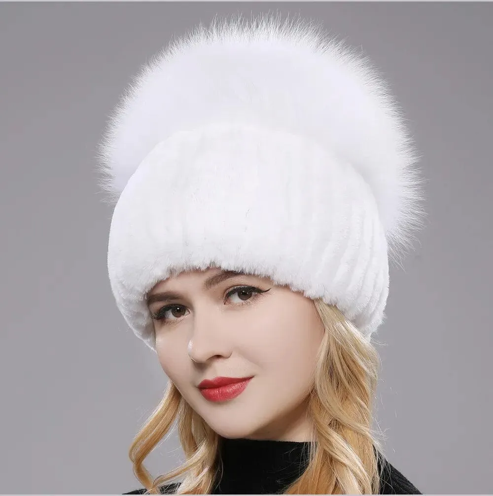 Stylish Womens Winter Hats and Comfortable Rabbit Fur Beanie