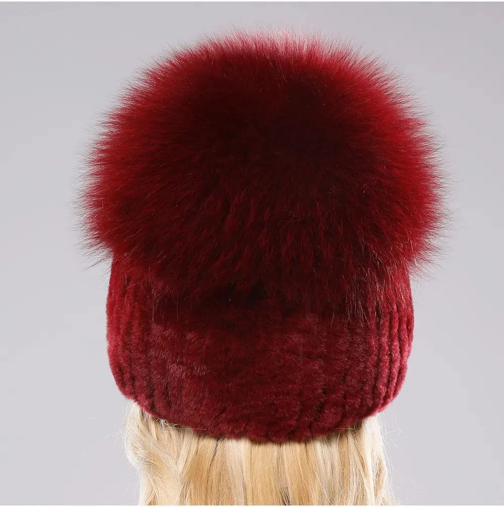Stylish Womens Winter Hats and Comfortable Rabbit Fur Beanie