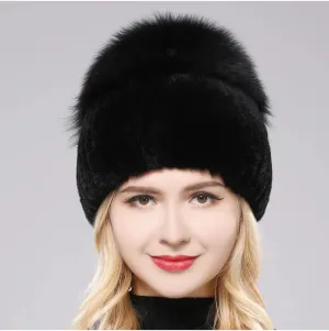 Stylish Womens Winter Hats and Comfortable Rabbit Fur Beanie