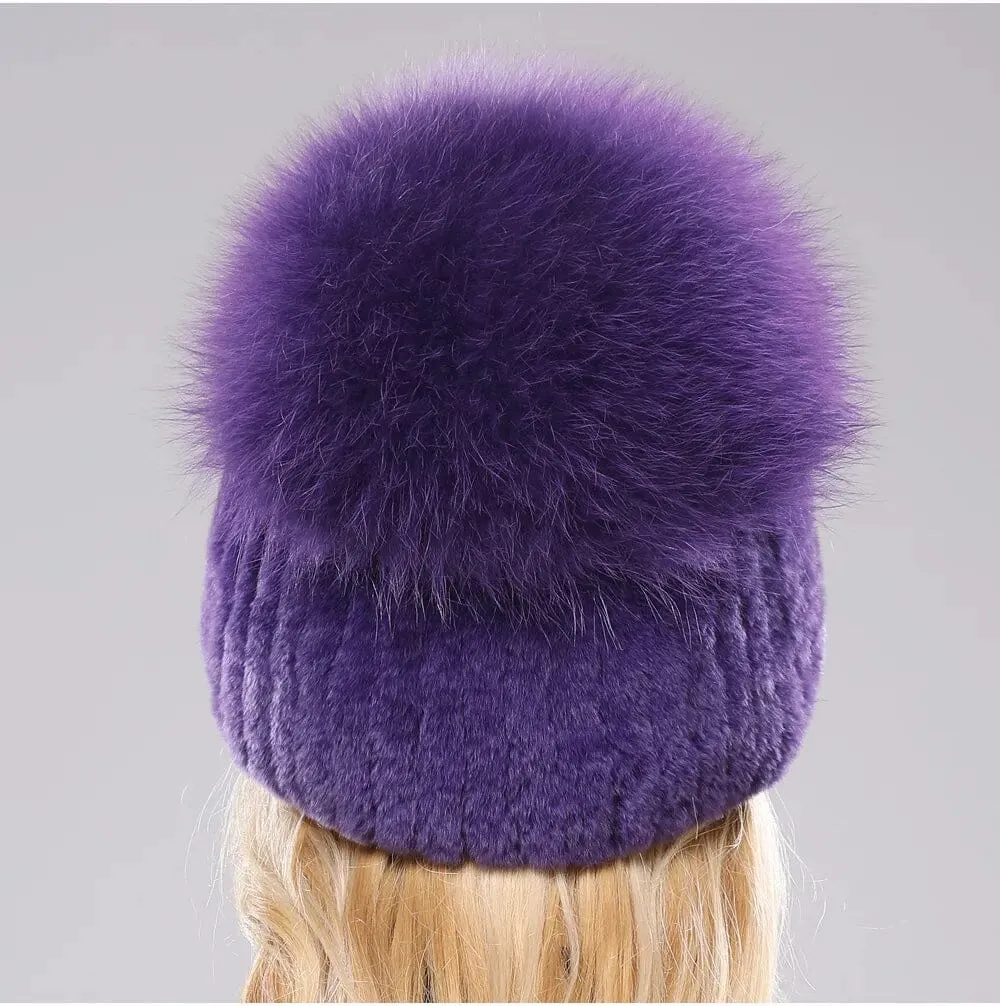 Stylish Womens Winter Hats and Comfortable Rabbit Fur Beanie