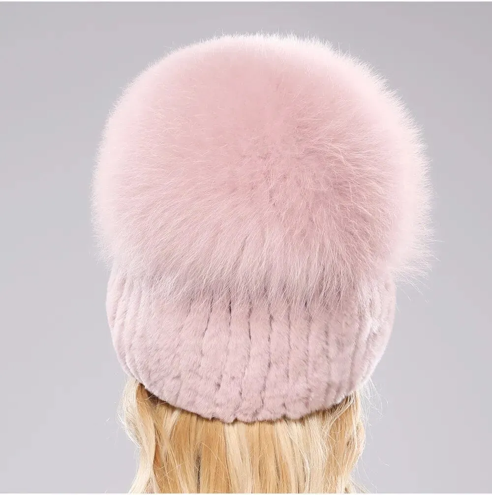 Stylish Womens Winter Hats and Comfortable Rabbit Fur Beanie