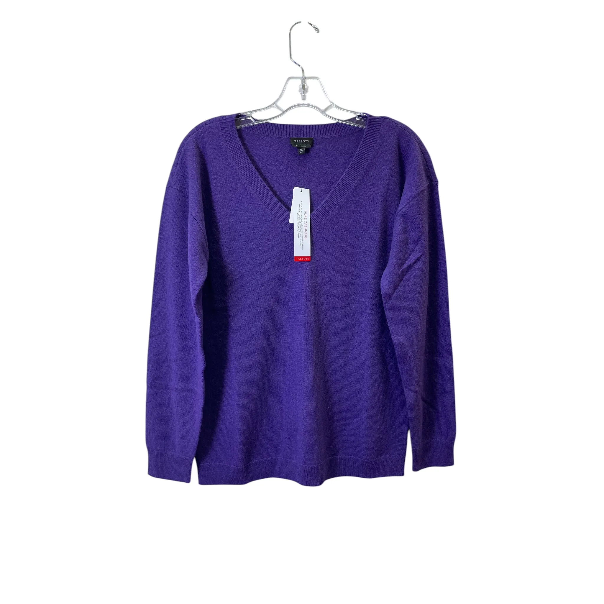 Sweater Cashmere By Talbots In Purple, Size:M