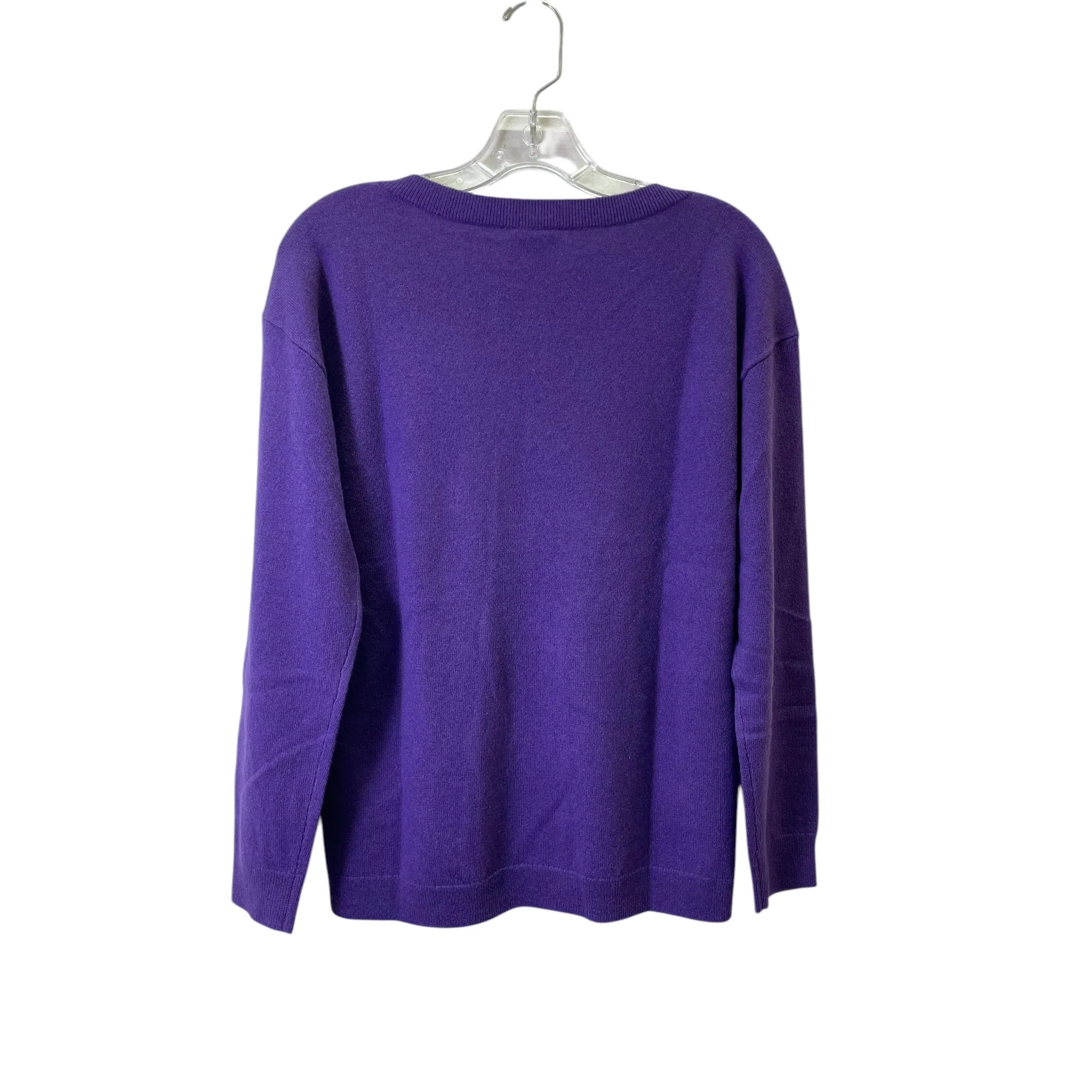 Sweater Cashmere By Talbots In Purple, Size:M