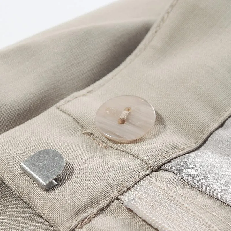 Washable Worsted Wool Tapered Pants