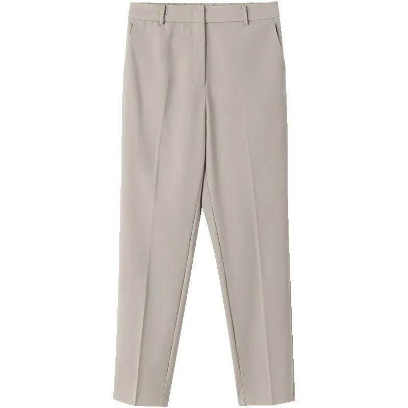 Washable Worsted Wool Tapered Pants
