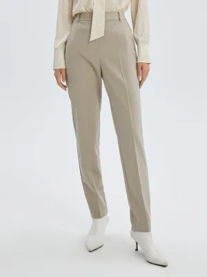 Washable Worsted Wool Tapered Pants