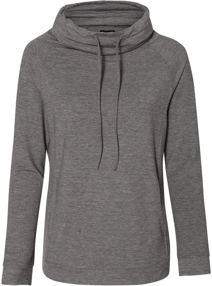 Weatherproof Ladies Heat Last Fleece Faux Cashmere Funnel Neck Sweatshirt