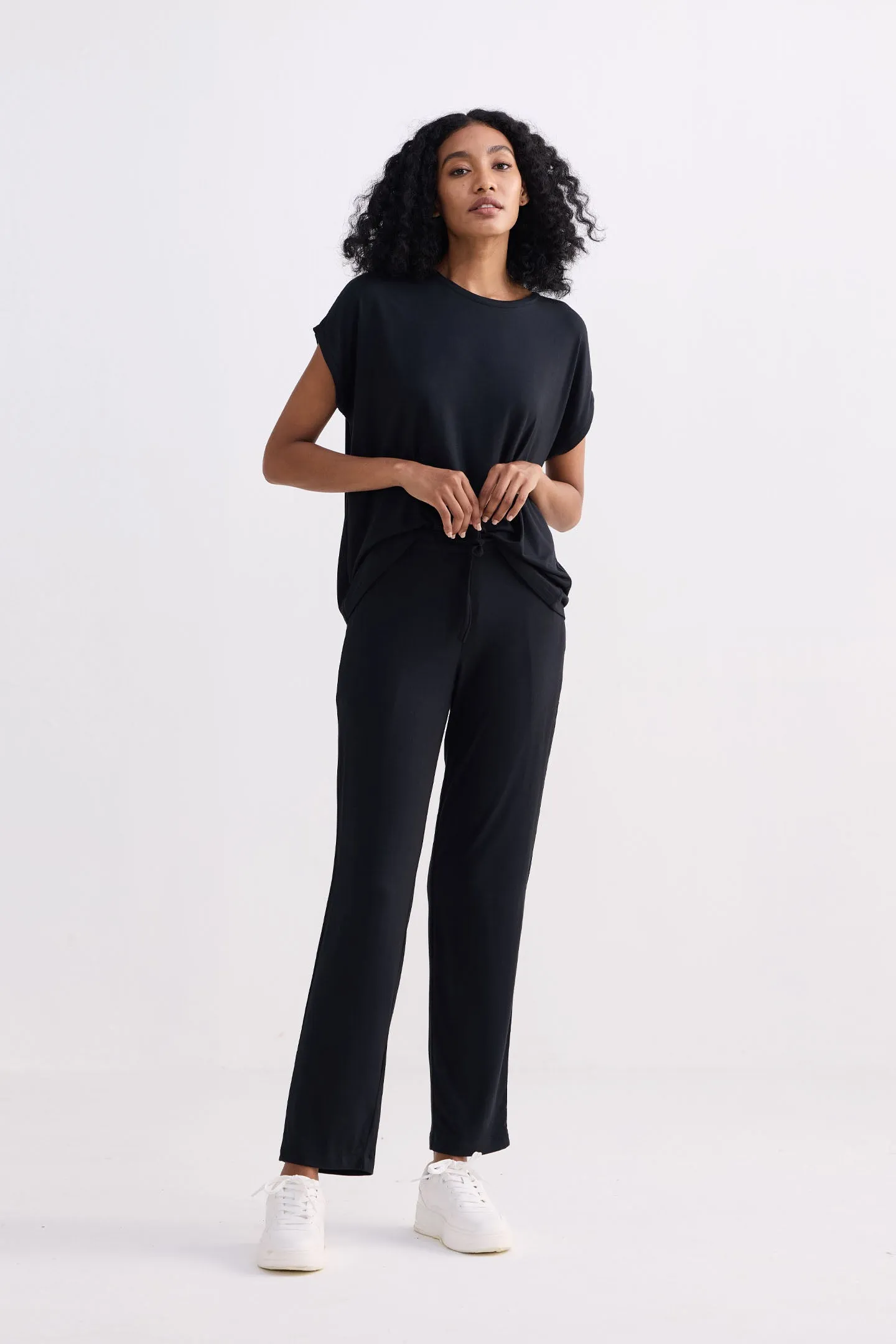 Wide Leg Pant in Black