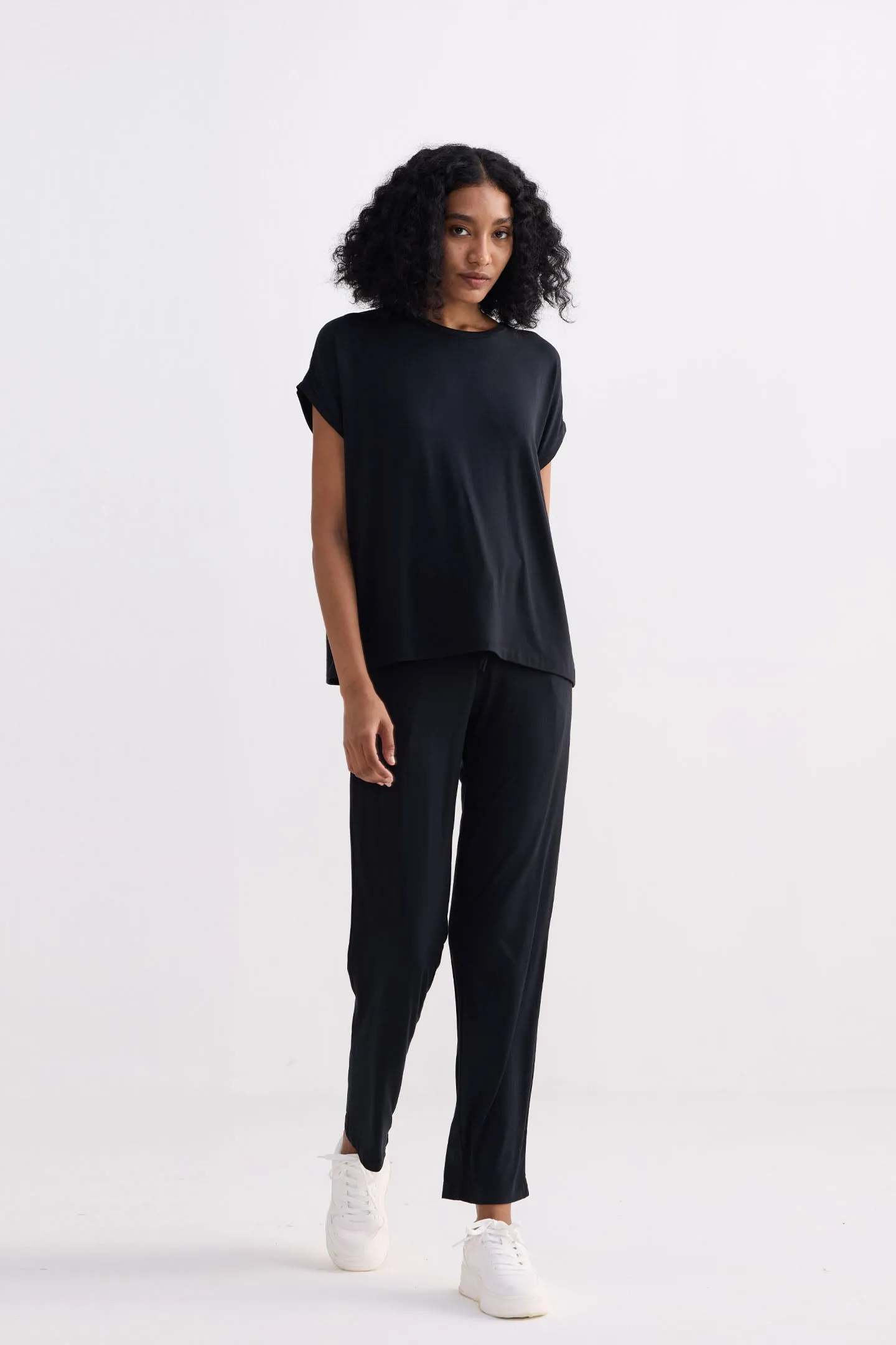 Wide Leg Pant in Black