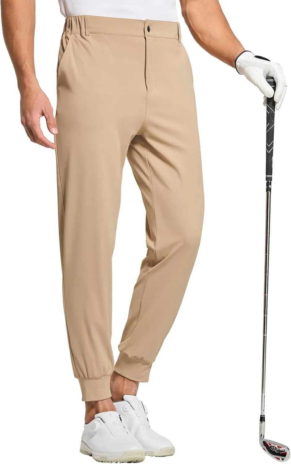 Willit Men's Golf Joggers Stretch Pants with 5 Pockets Slim Fit Sweatpants Work Dress Pants with Belt Loops