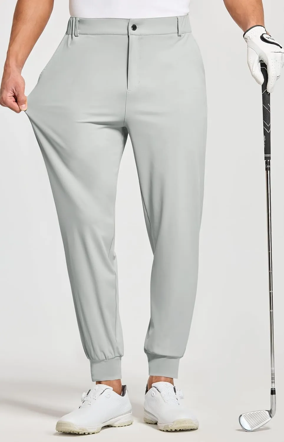 Willit Men's Golf Joggers Stretch Pants with 5 Pockets Slim Fit Sweatpants Work Dress Pants with Belt Loops