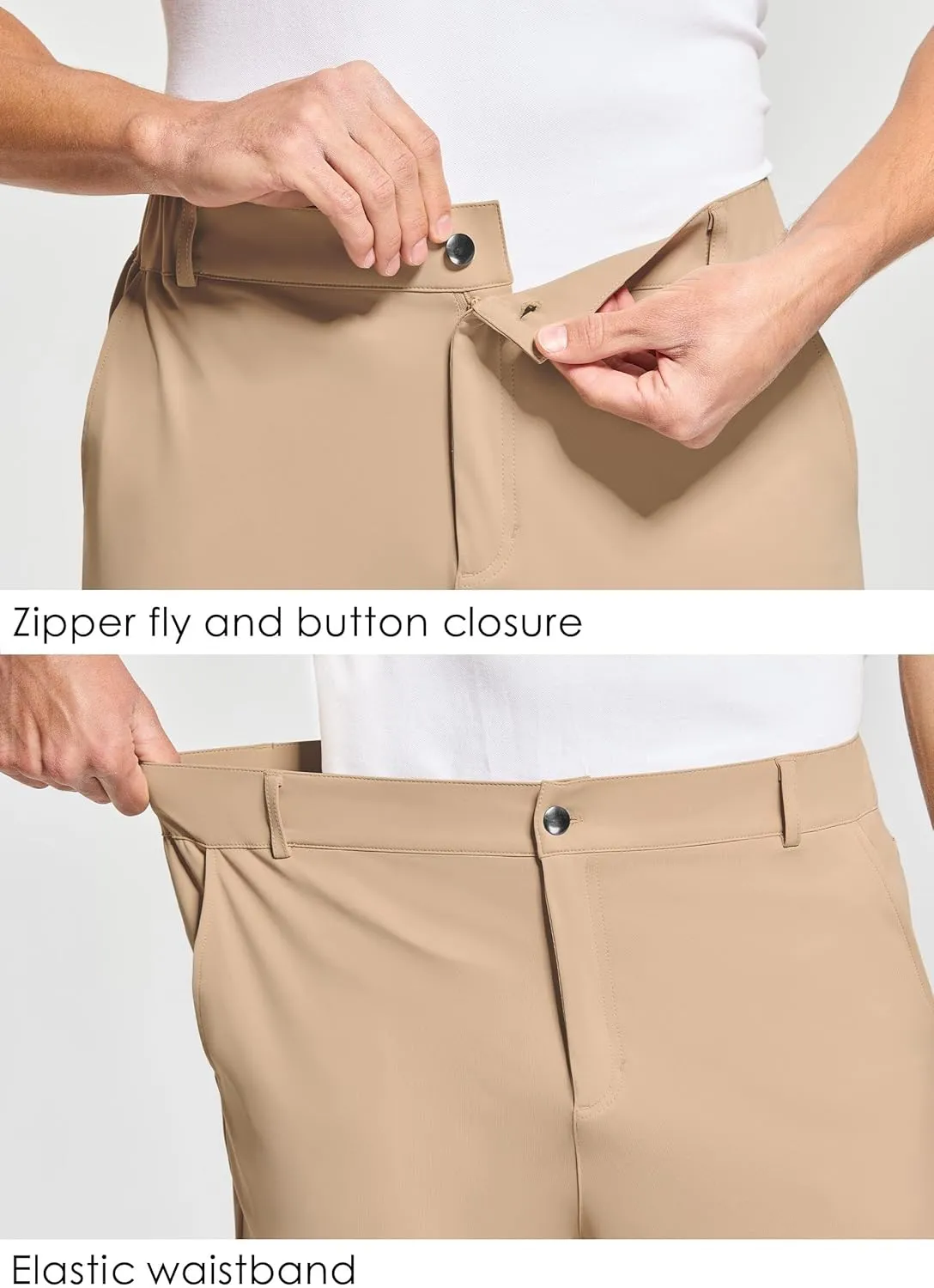 Willit Men's Golf Joggers Stretch Pants with 5 Pockets Slim Fit Sweatpants Work Dress Pants with Belt Loops