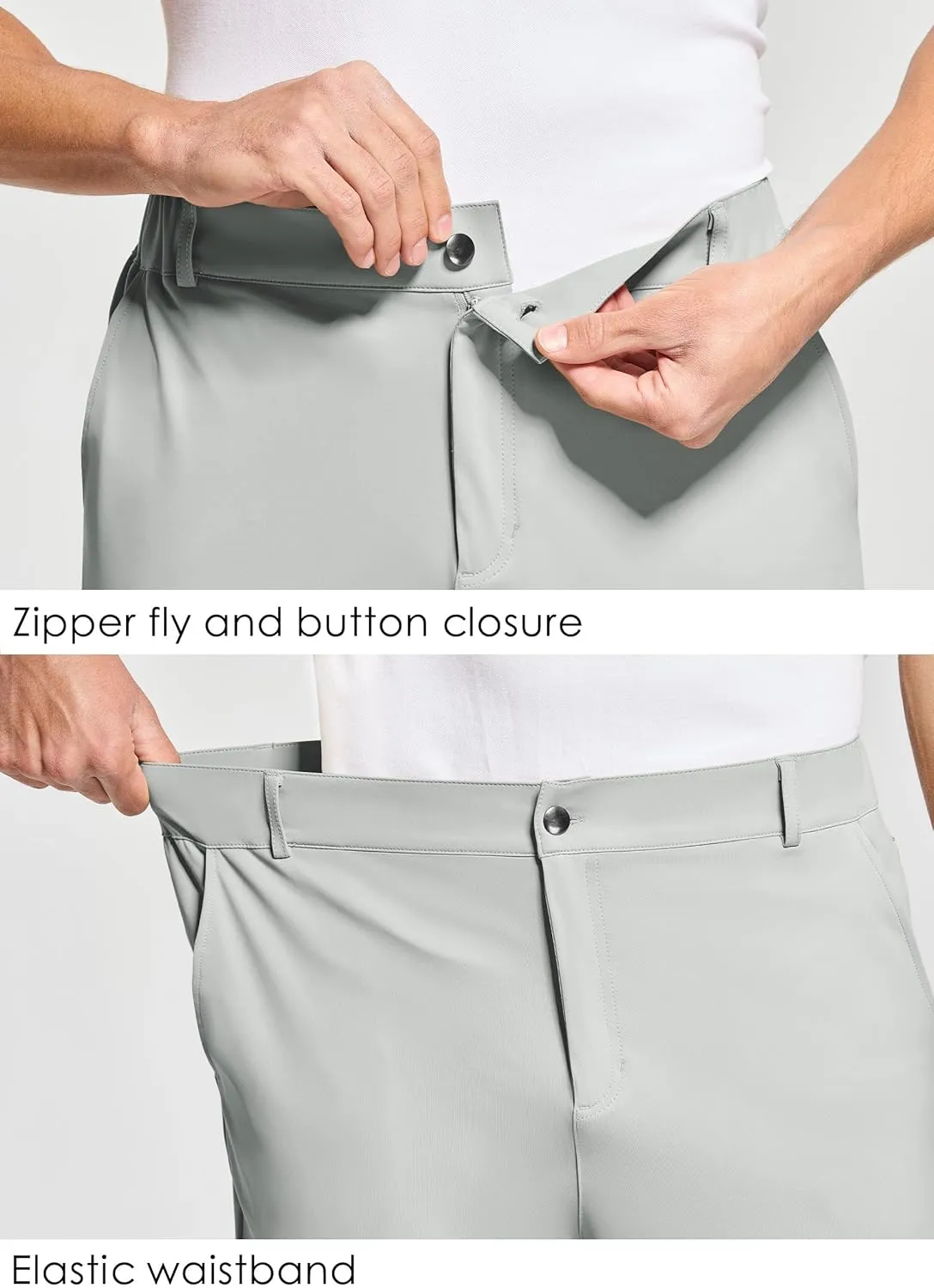 Willit Men's Golf Joggers Stretch Pants with 5 Pockets Slim Fit Sweatpants Work Dress Pants with Belt Loops