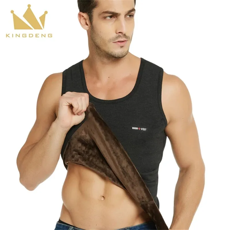 Winter Warm Thermal Fleece Undershirts Tank Tops Soft