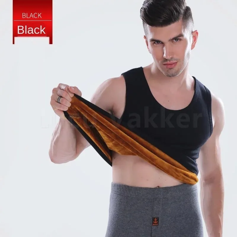 Winter Warm Thermal Fleece Undershirts Tank Tops Soft