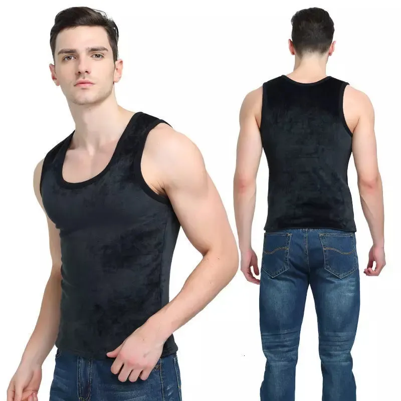 Winter Warm Thermal Fleece Undershirts Tank Tops Soft
