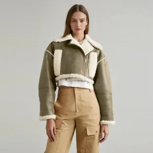 Women's Winter Streetwear Jacket – Short Zipper Coat with Turn-Down Collar