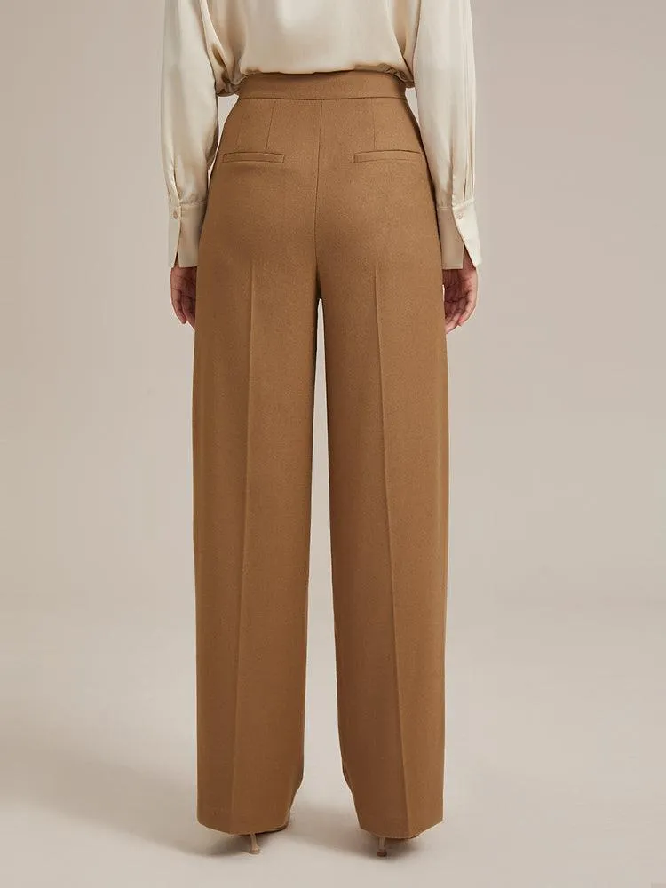 Wool Wide Leg Pants
