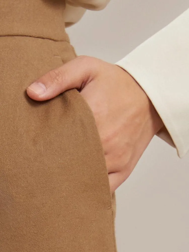 Wool Wide Leg Pants